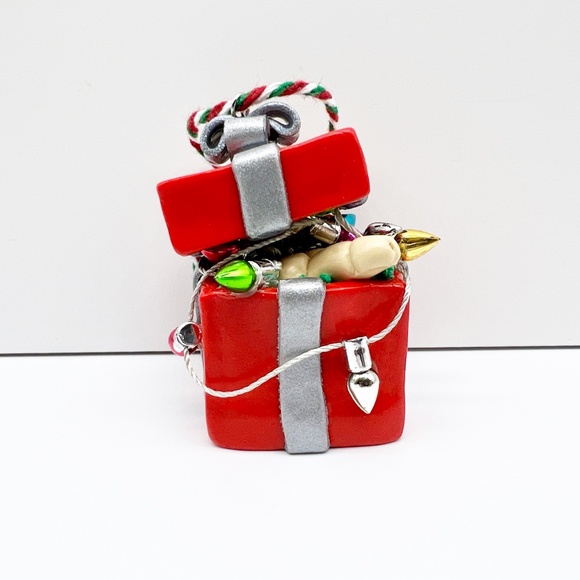 Dick in a Box Christmas Ornament – Funny SNL-Inspired Handmade Clay Ornament - Picture 2 of 16